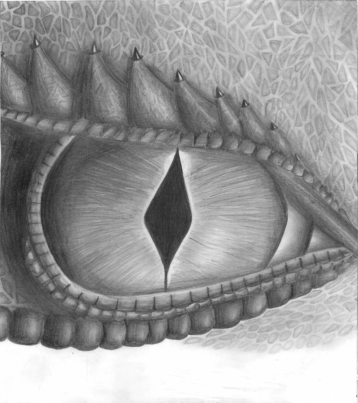 Роскошная раскраска глаз дракона