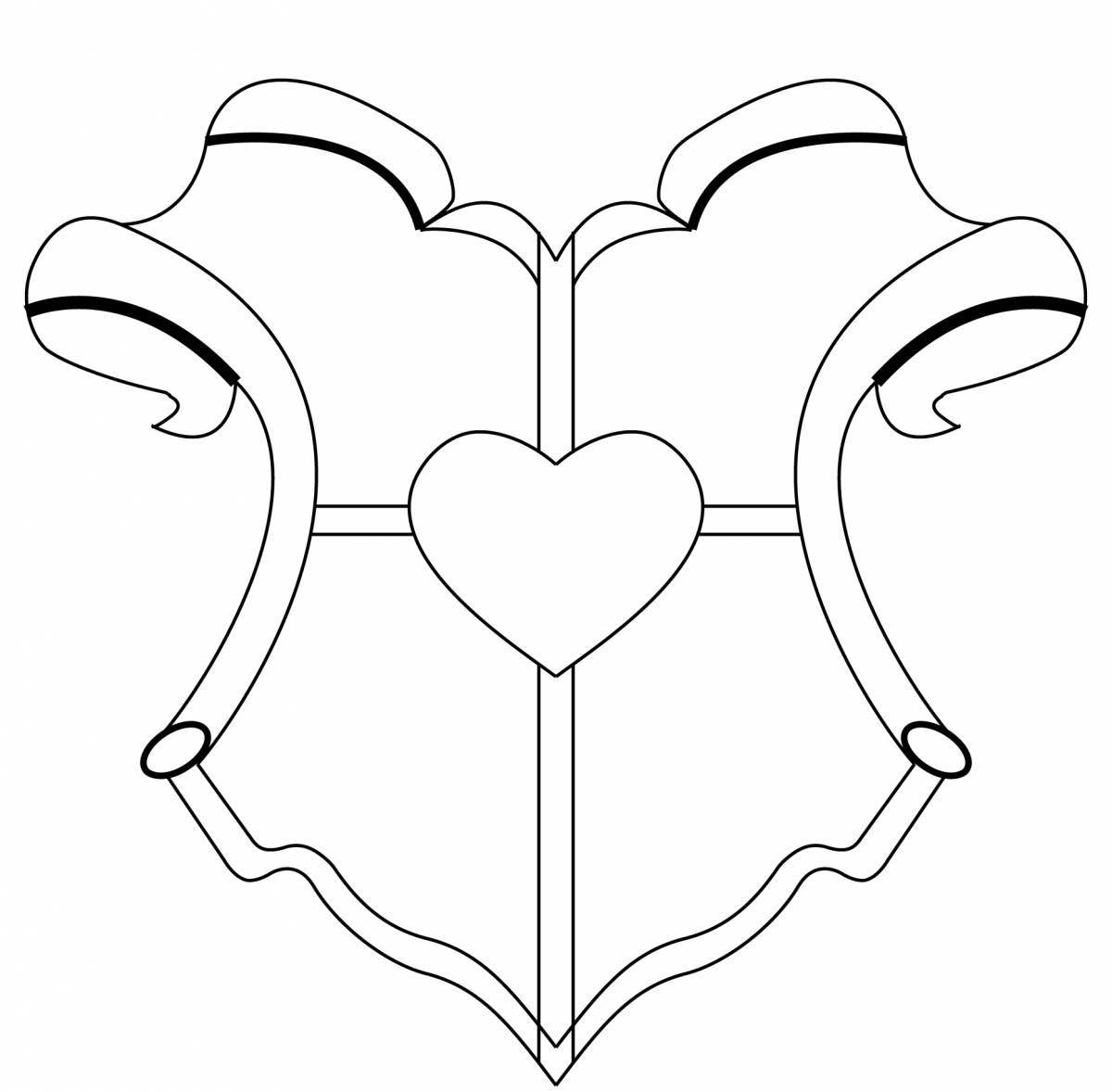 Королевская раскраска семейный герб