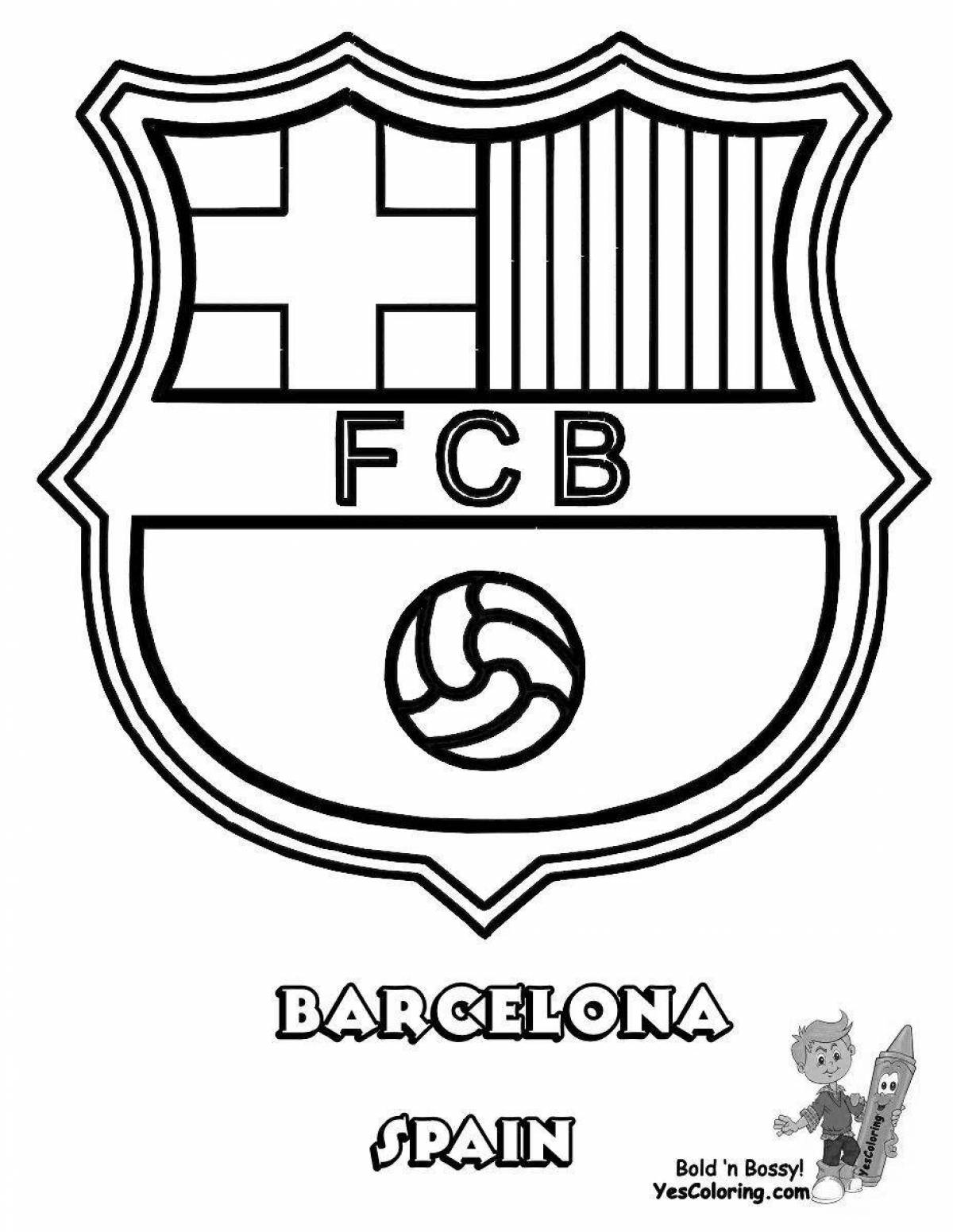 Привлекательные раскраски с логотипами футбольных клубов