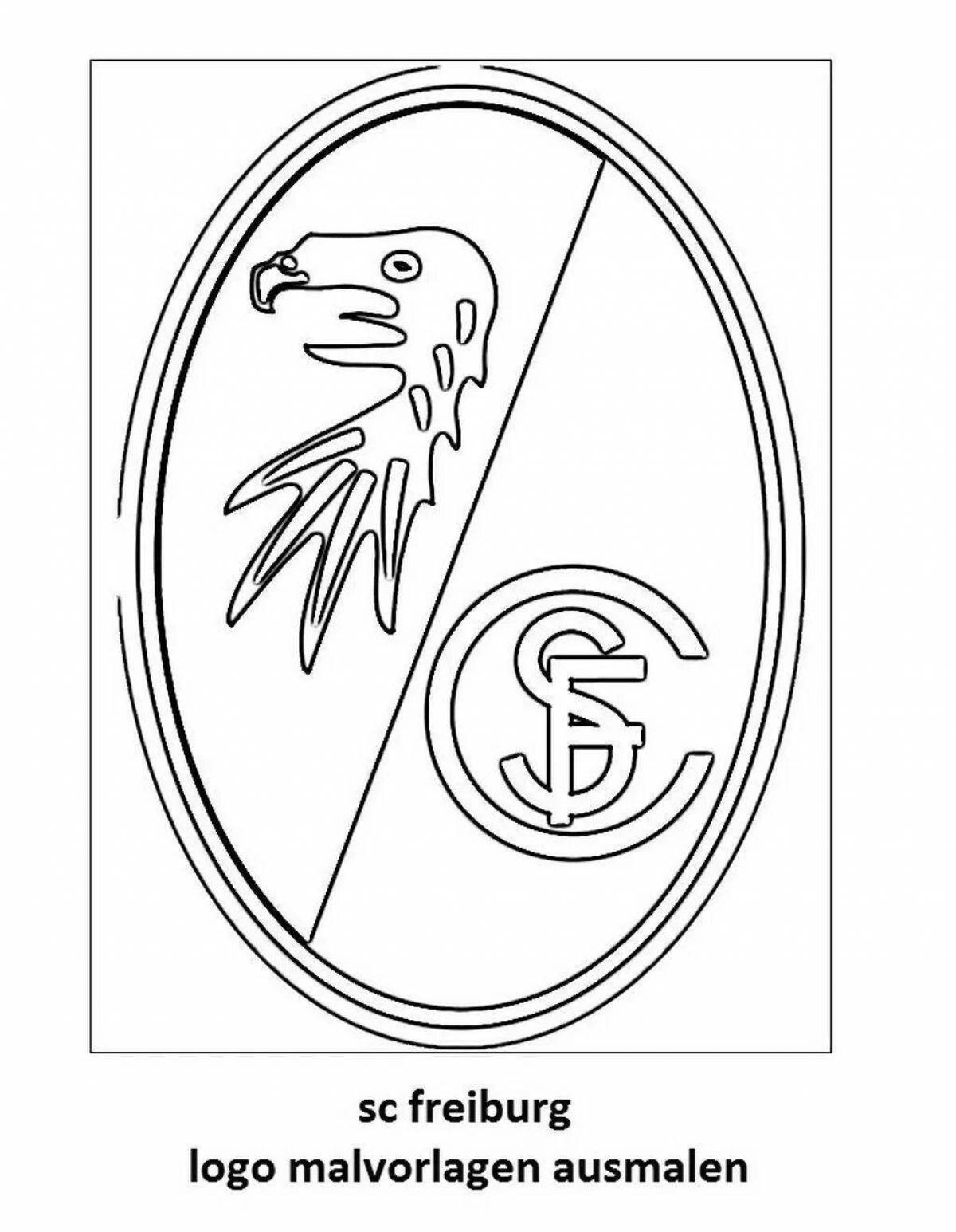 Гламурная раскраска с логотипами футбольных клубов