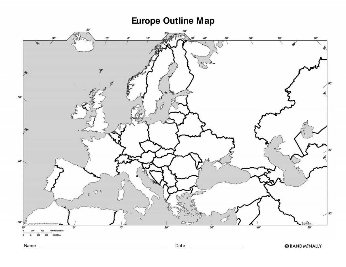 Заманчивая раскраска карта европы 1914 года