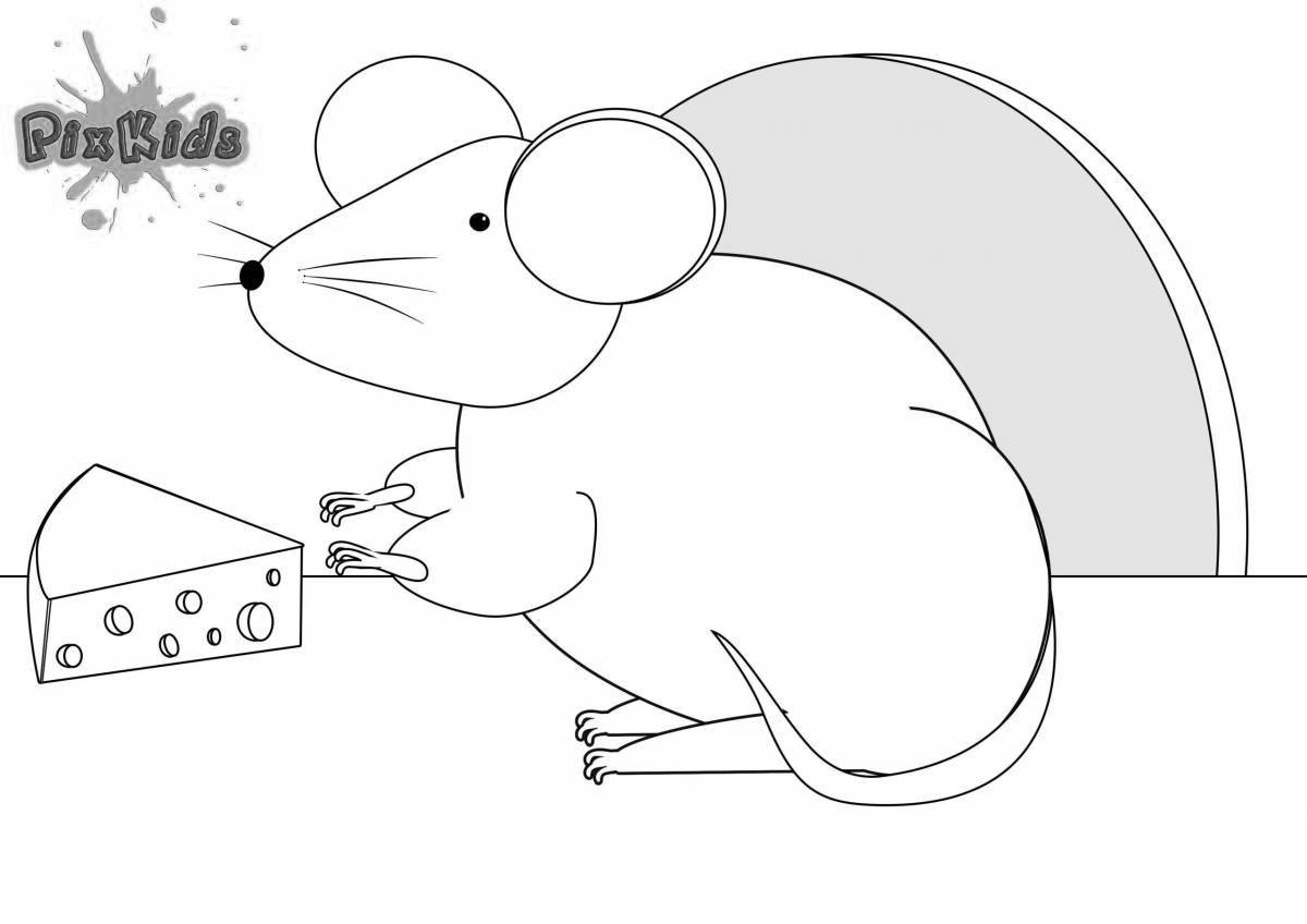 Причудливая мышь в норе