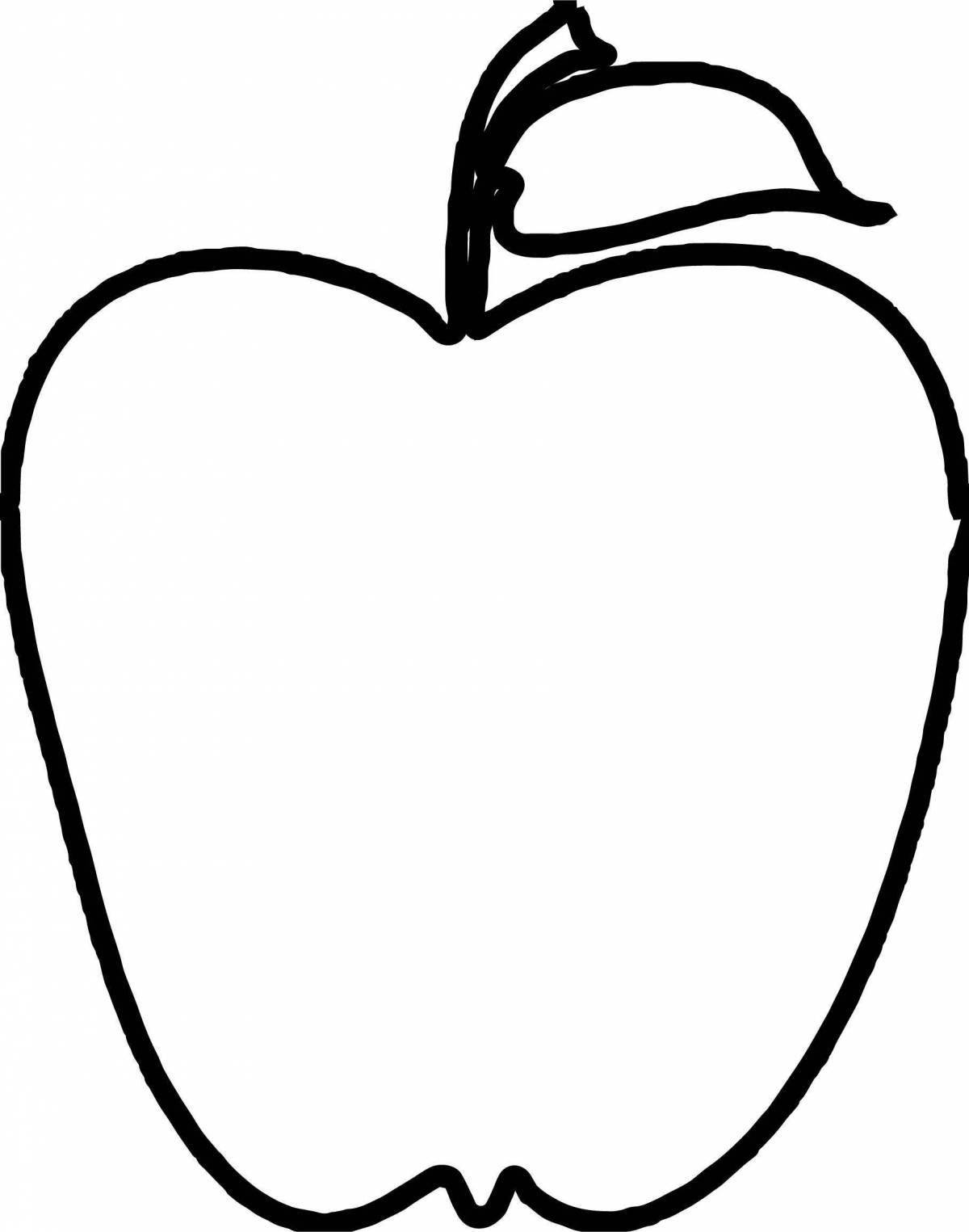 Раскраска глянцевая огранка яблока