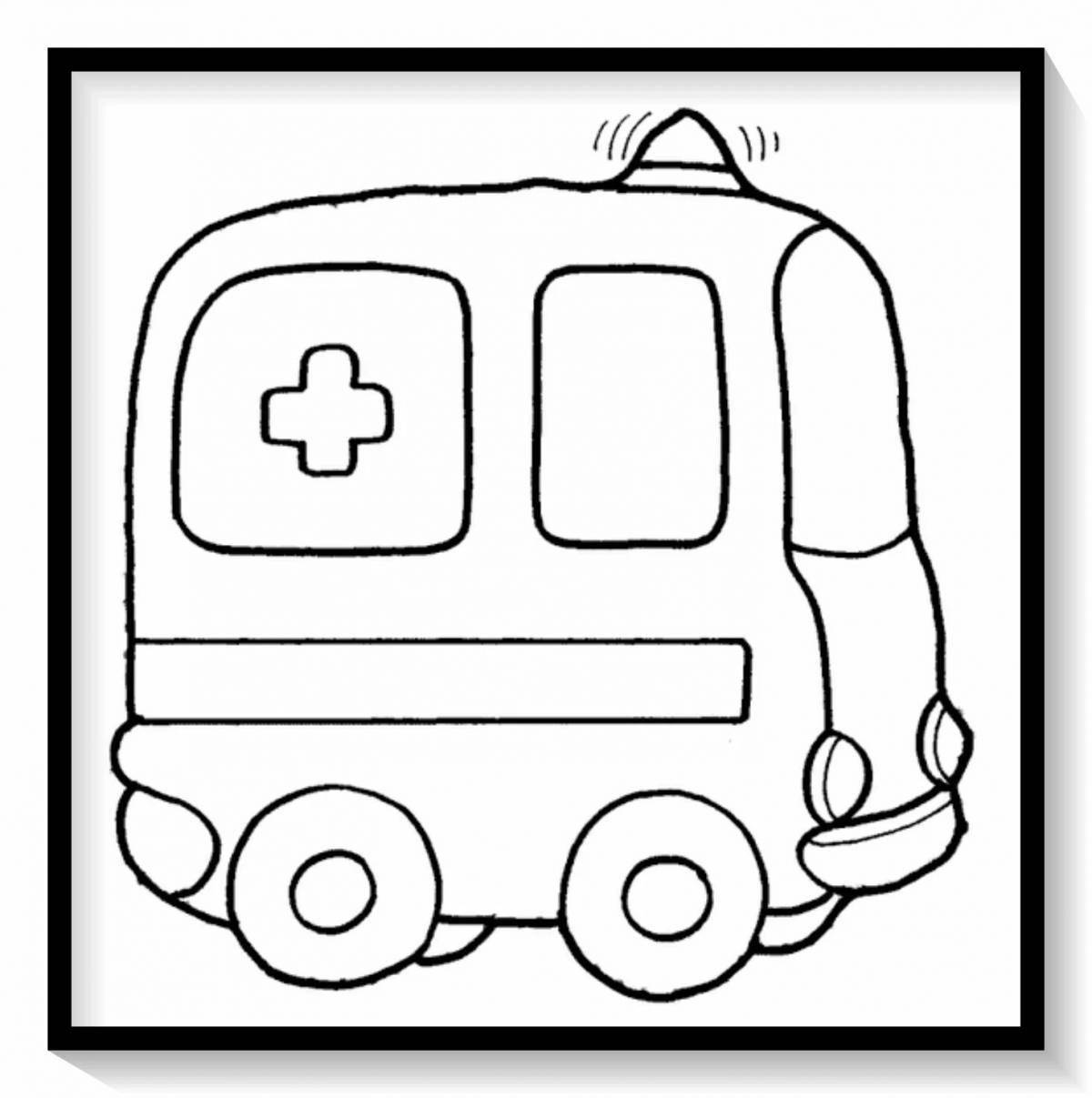 Сказочная транспортная раскраска для детей 3-4 лет