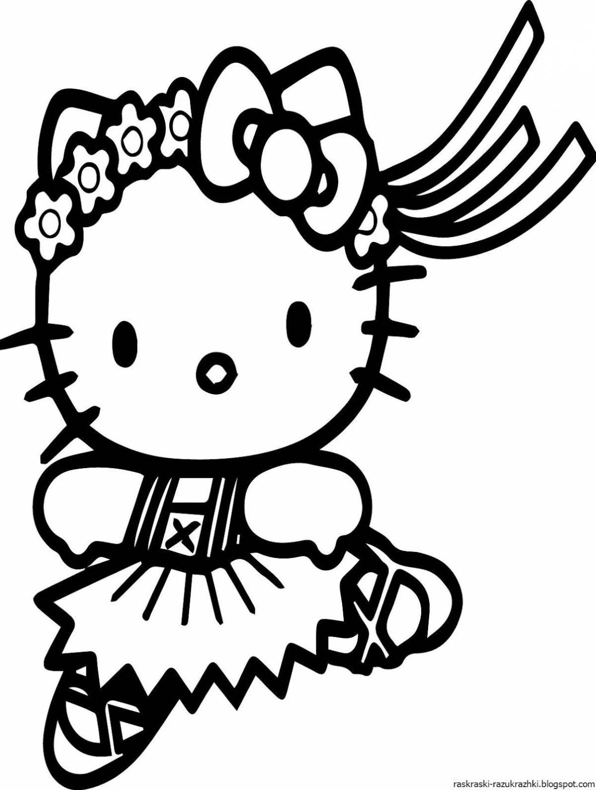 Сенсационная раскраска для девочек hello kitty kuromi