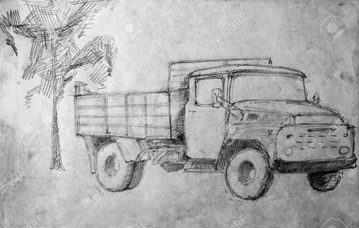 Сияющий грузовик в годы войны