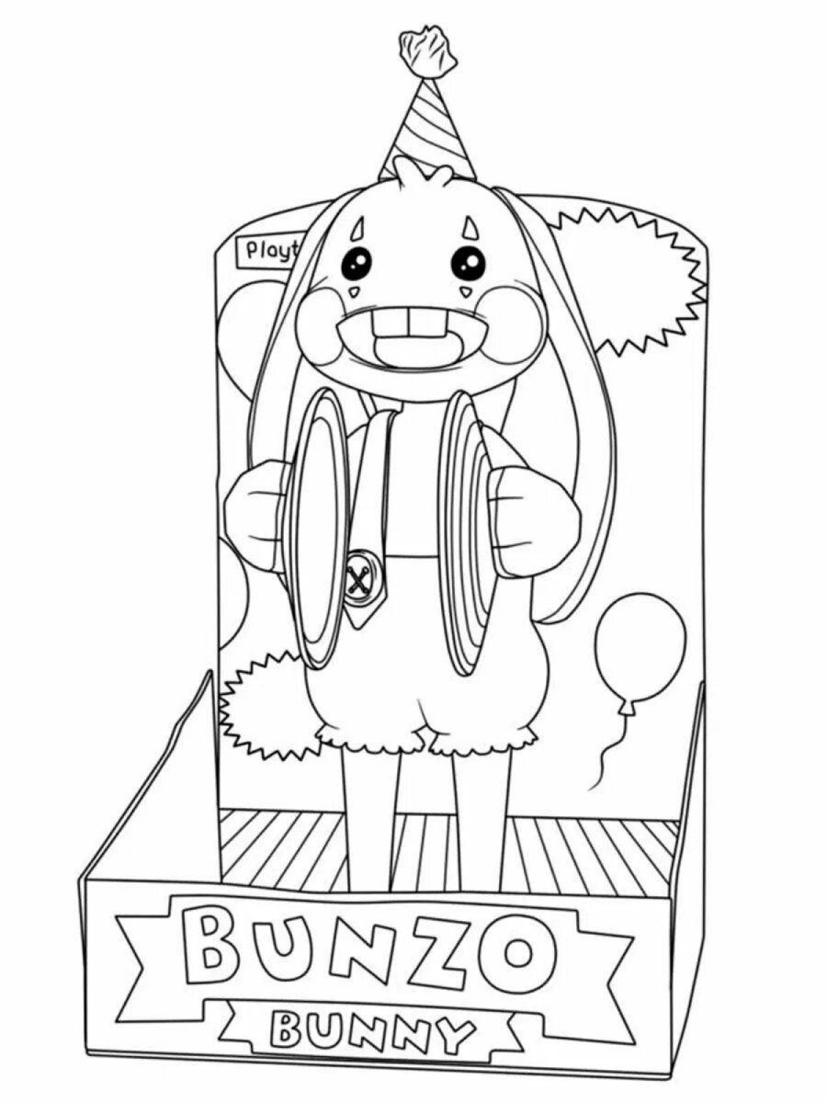 Забавная раскраска bonzo bunny
