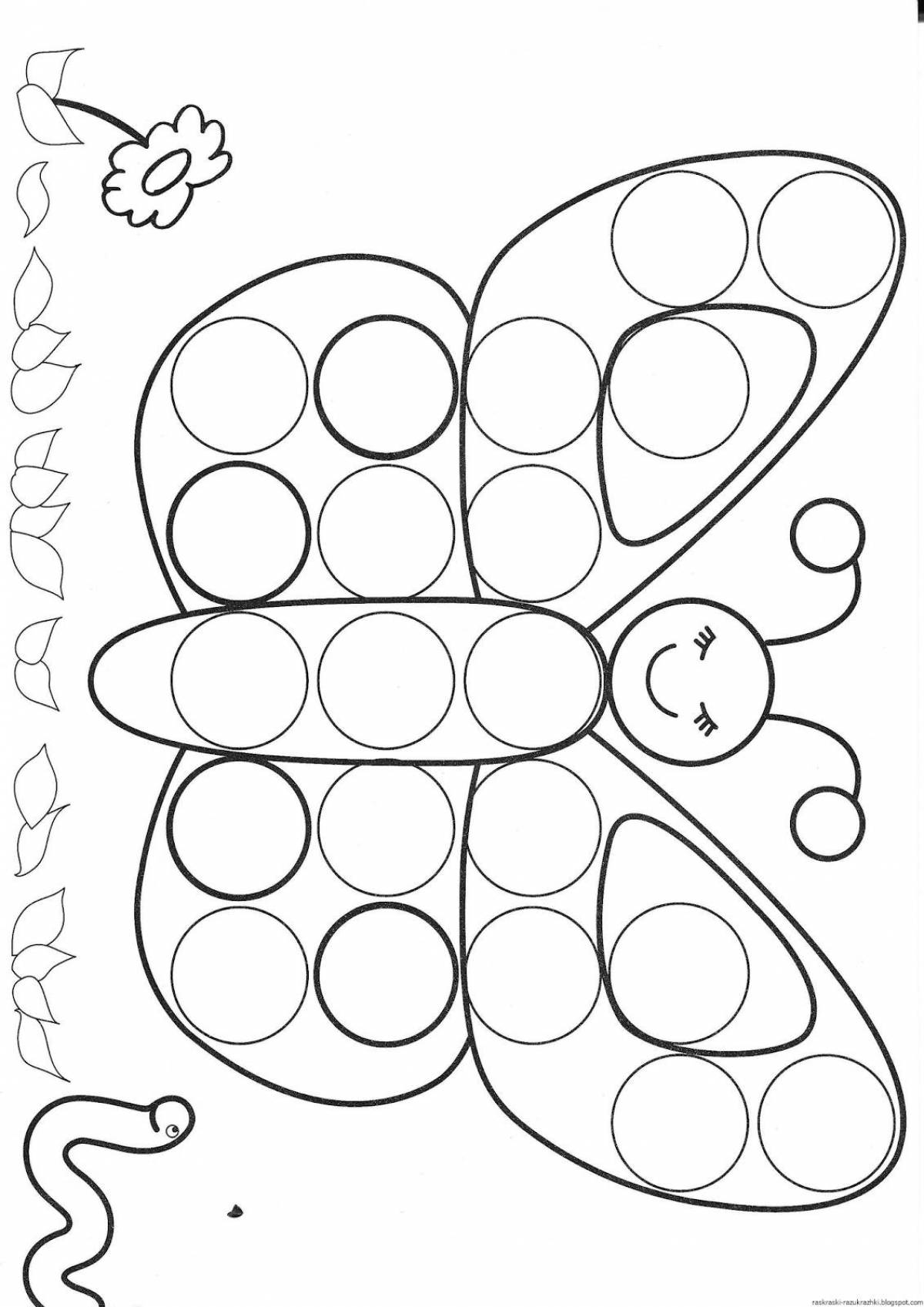 Color-bright finger coloring page