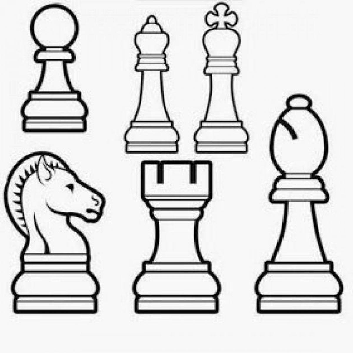 Изысканная шахматная раскраска