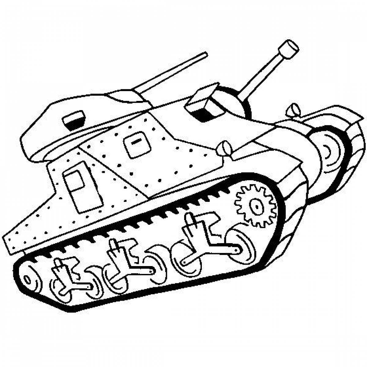 Великолепная раскраска танк левиафан