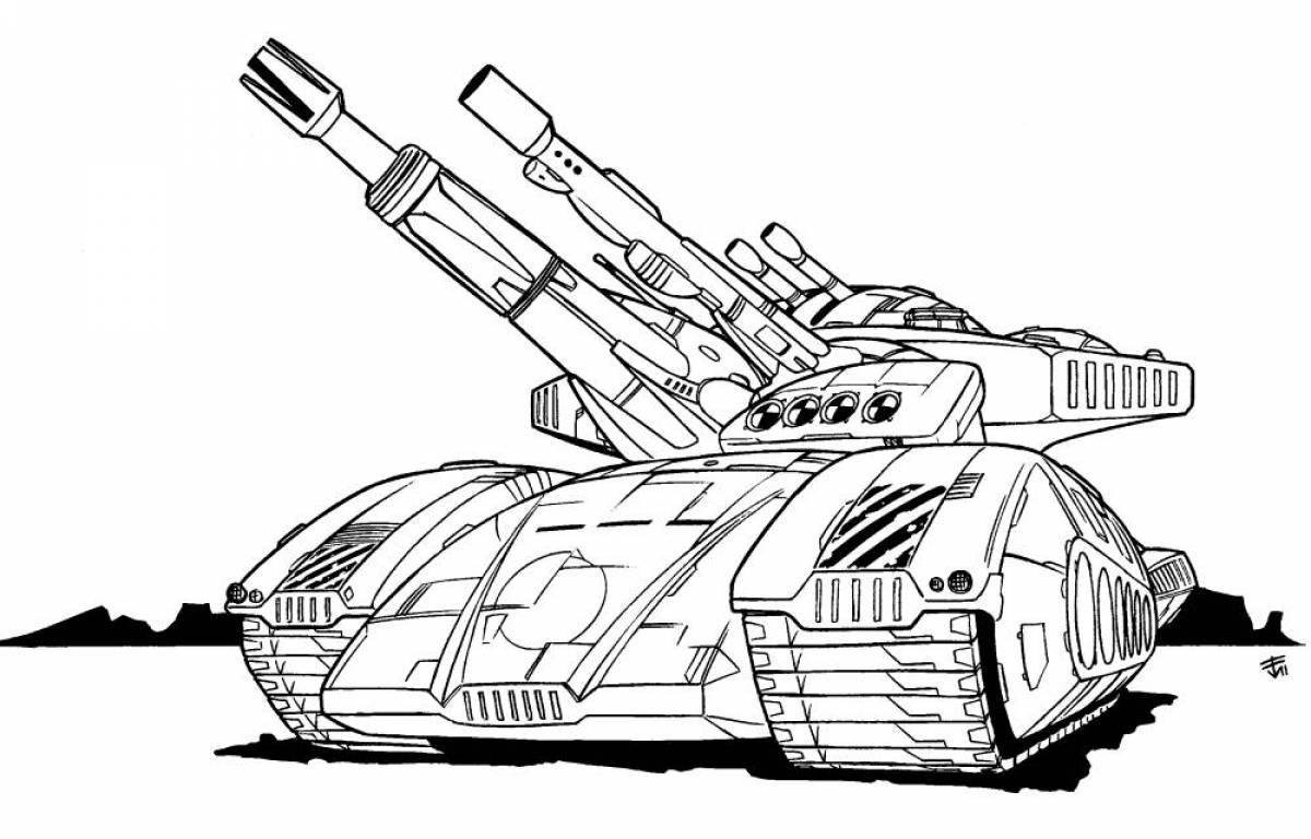 Поразительная раскраска танк левиафан
