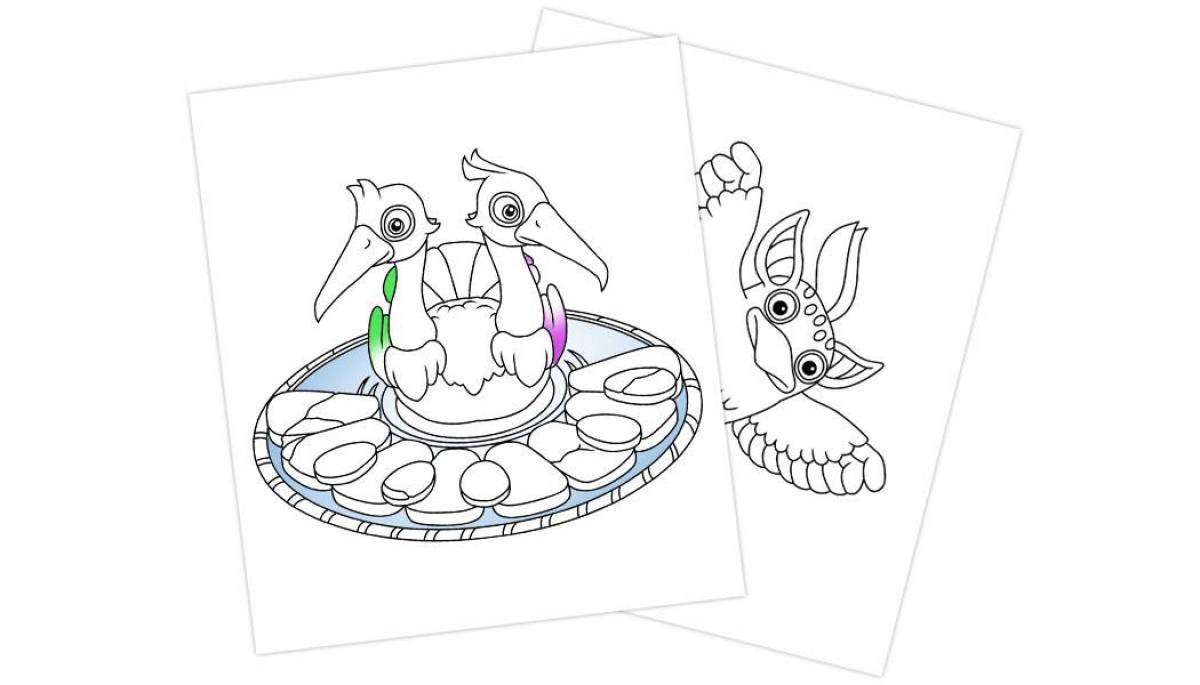 Coloring-journey my singing monsters coloring page