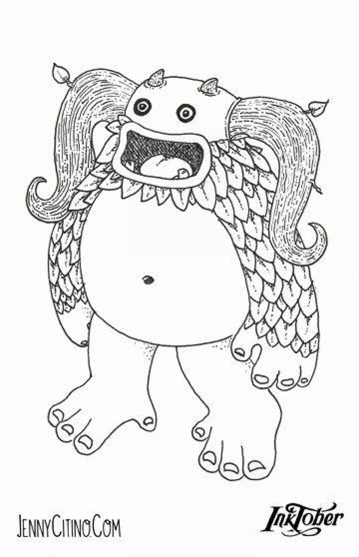 My singing monsters coloring page