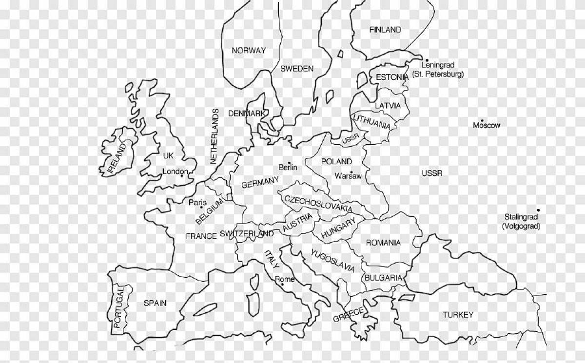 Увлекательная карта европы