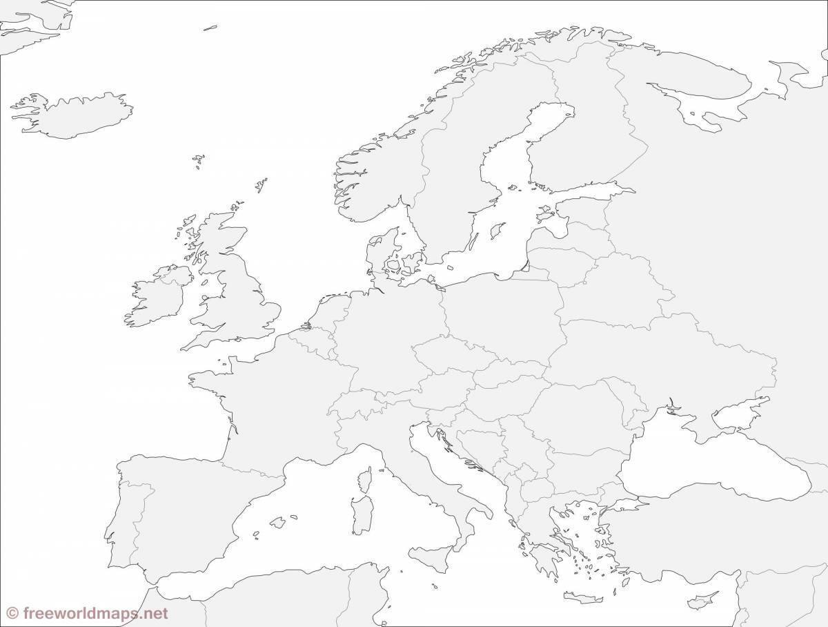 Очаровательная карта европы