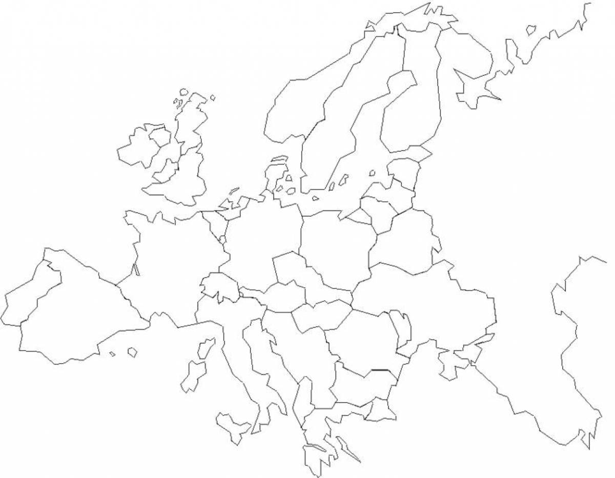 Впечатляющая карта европы