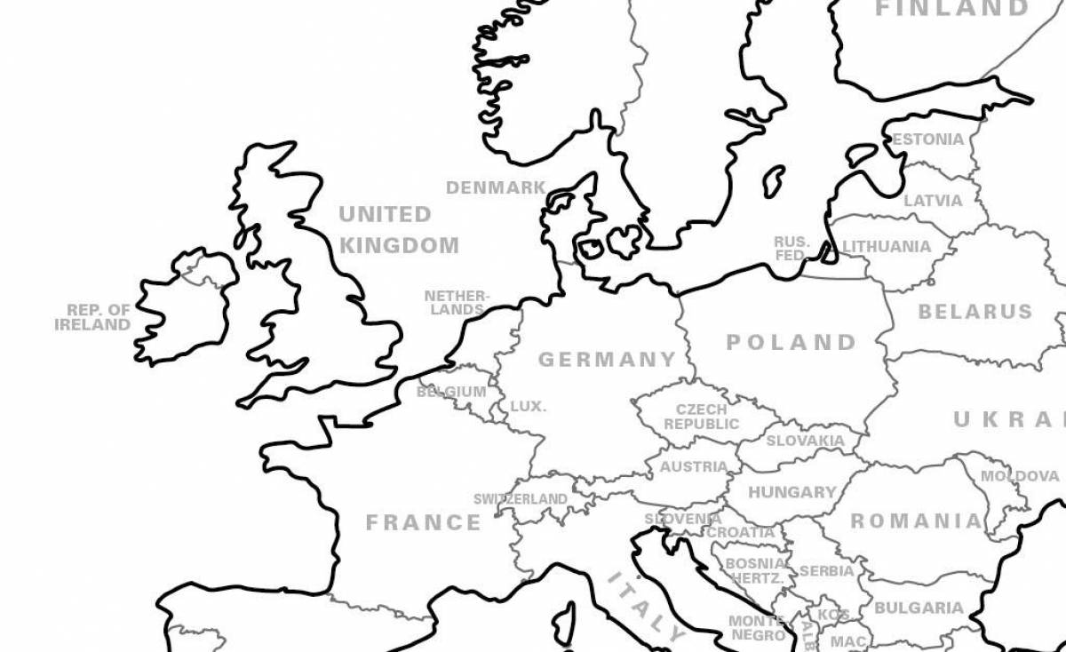 Королевская карта европы