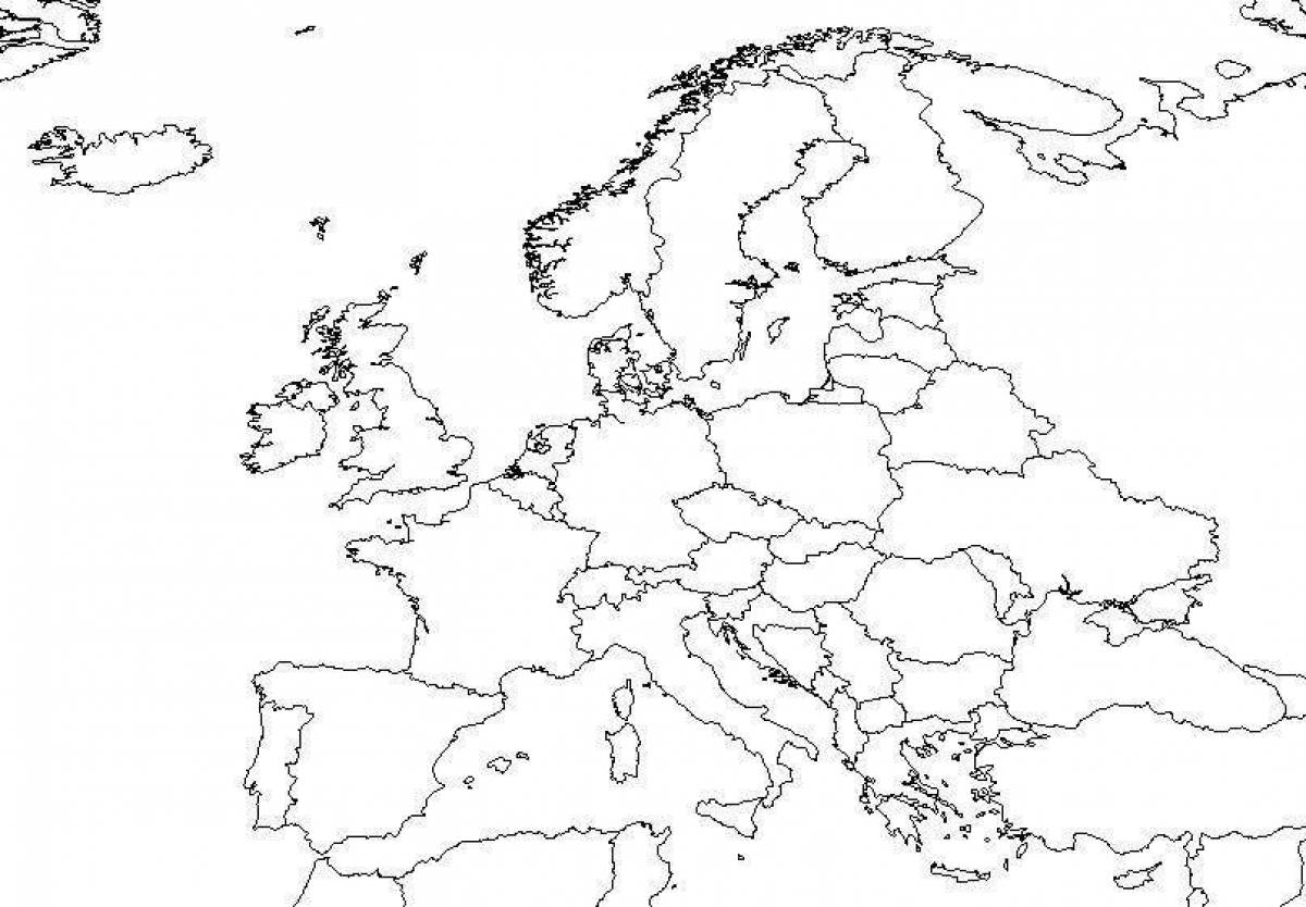 Живая карта европы