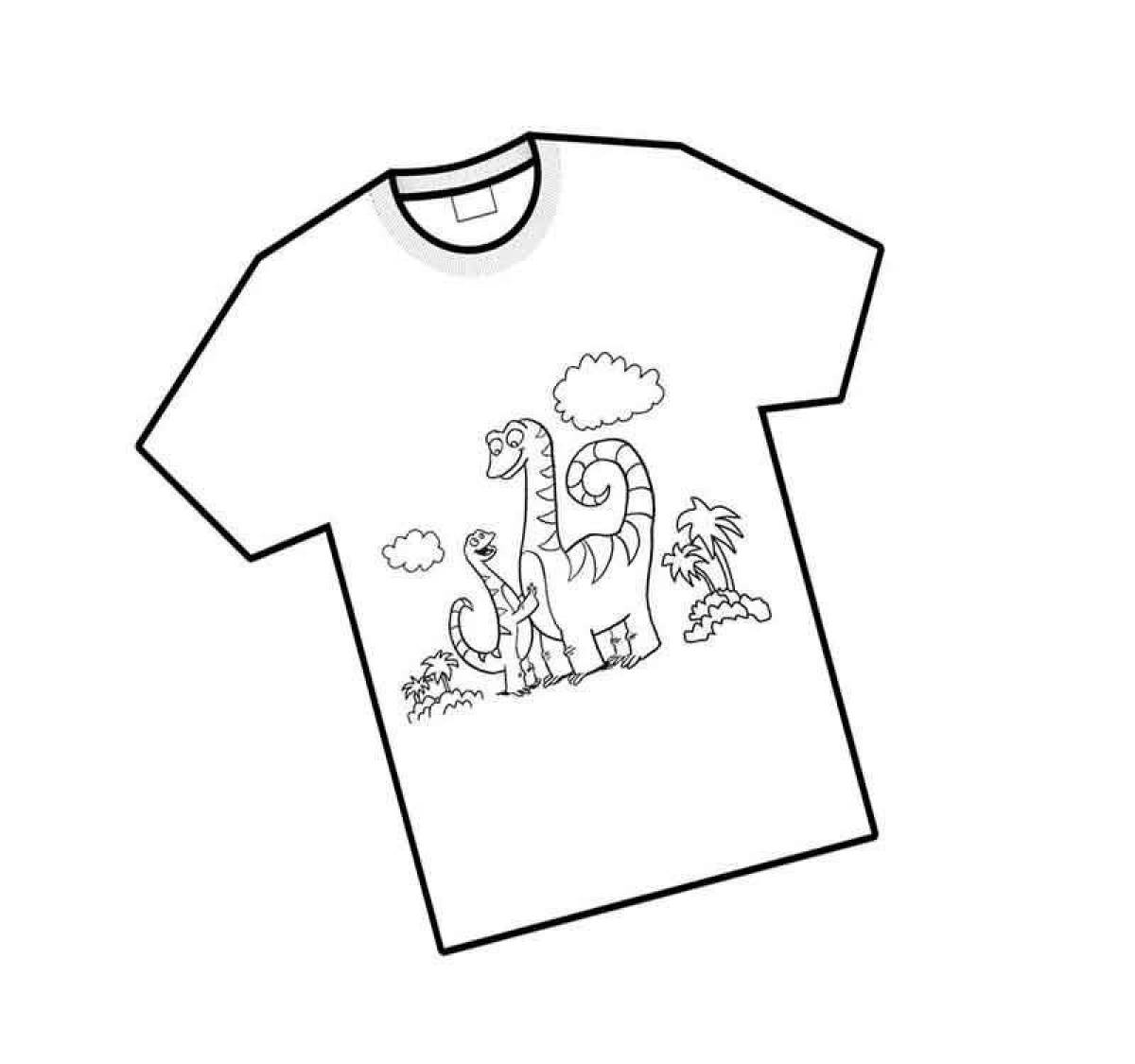Радостная футболка-раскраска для детей