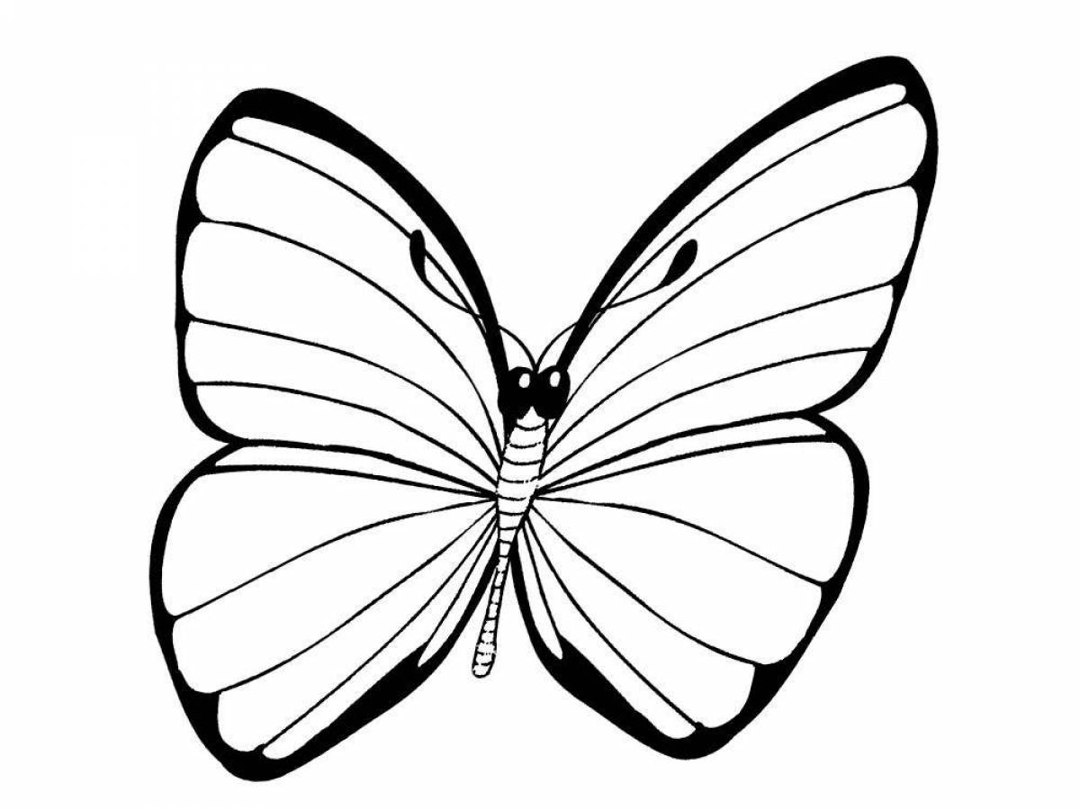 Вкусный рисунок бабочки