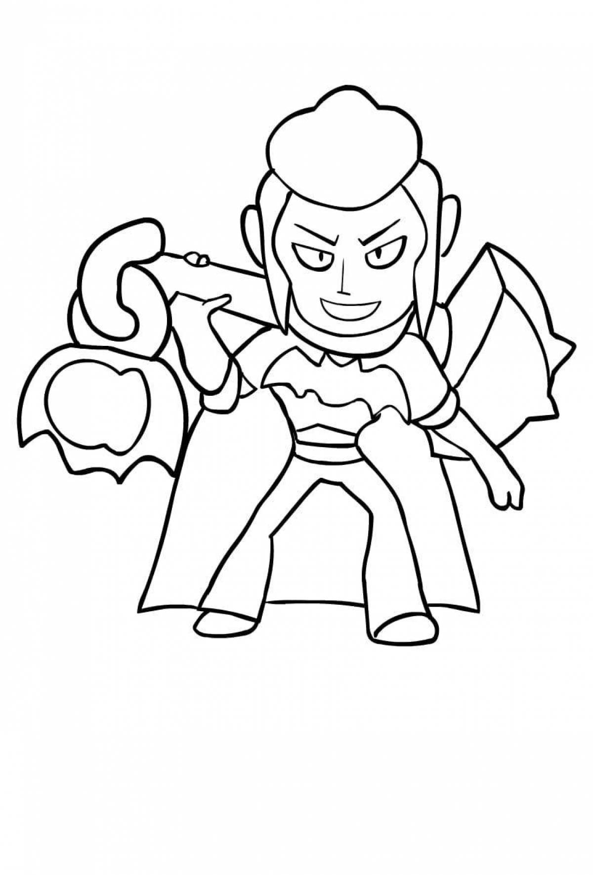 Radiant coloring page brawl stars buzz