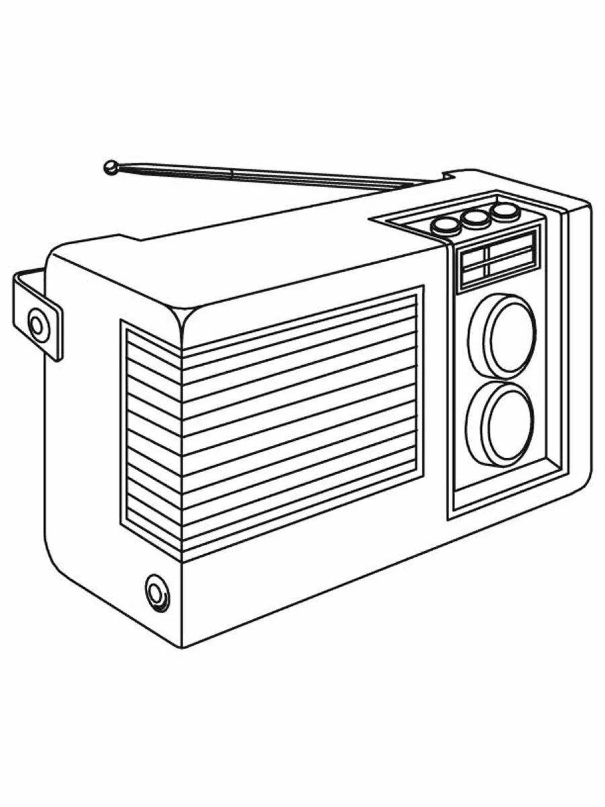 Раскраска «игристое радио»