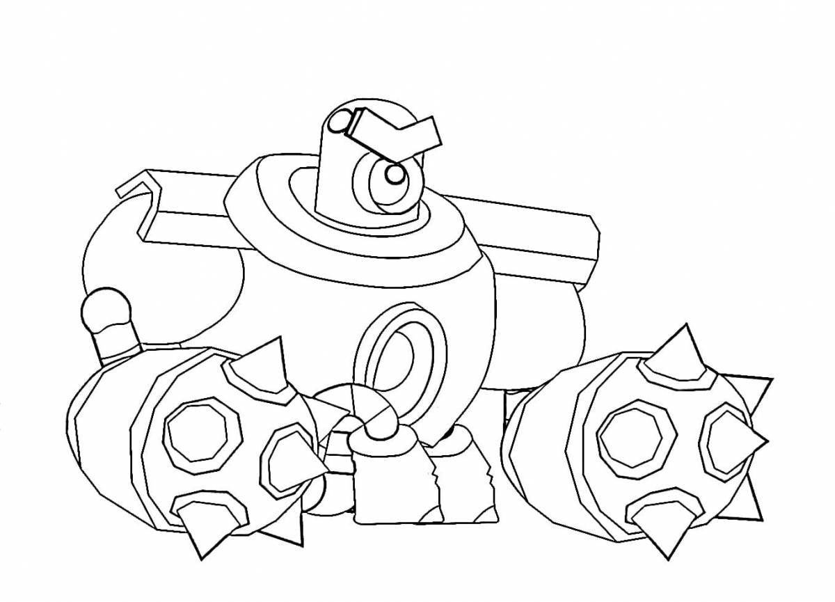 Radiant coloring page feng из brawl stars