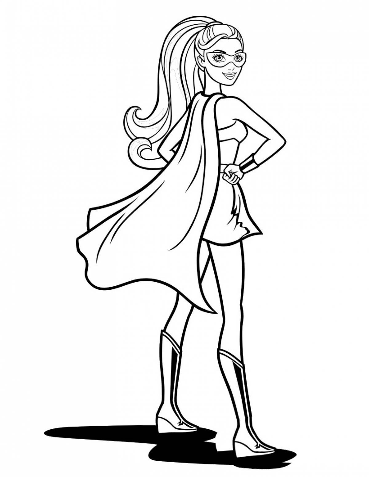 Раскраска Барби Супер Принцесса #0