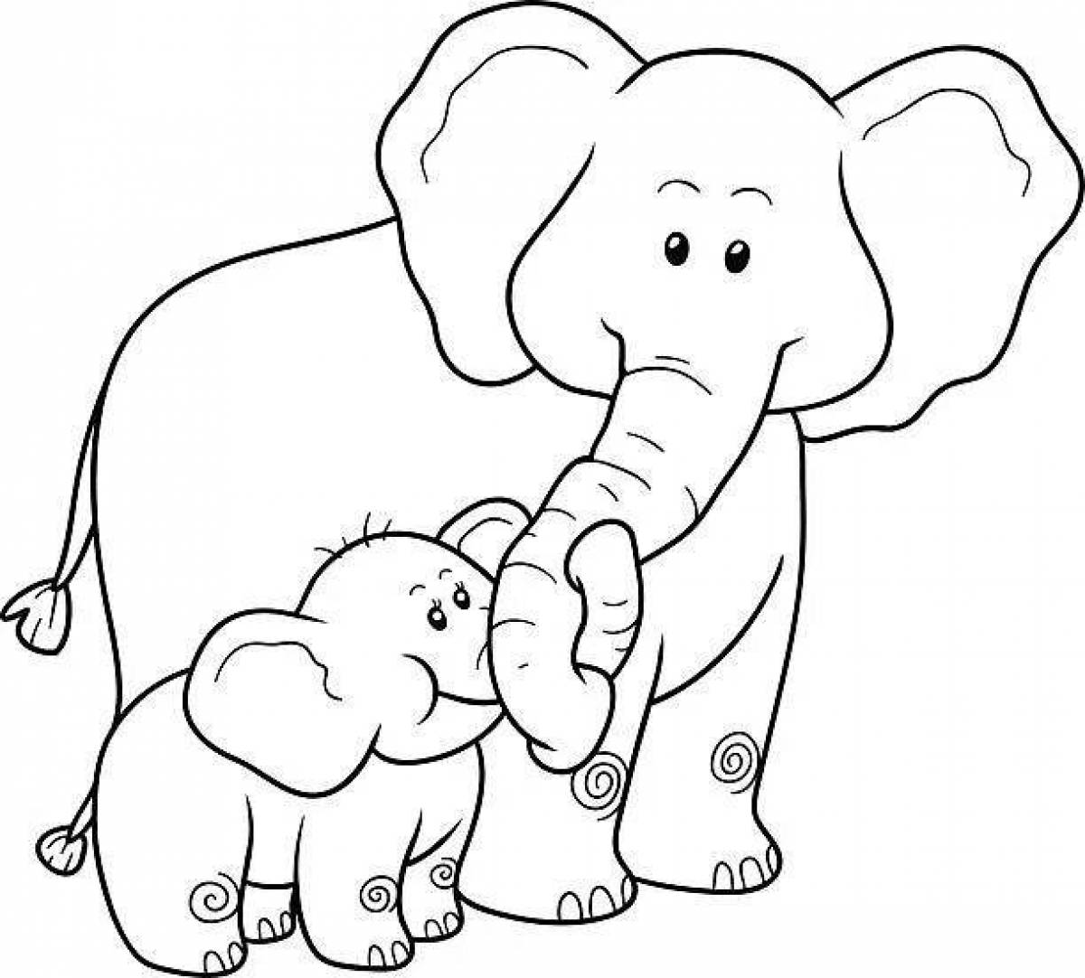 Слон и девочка #1