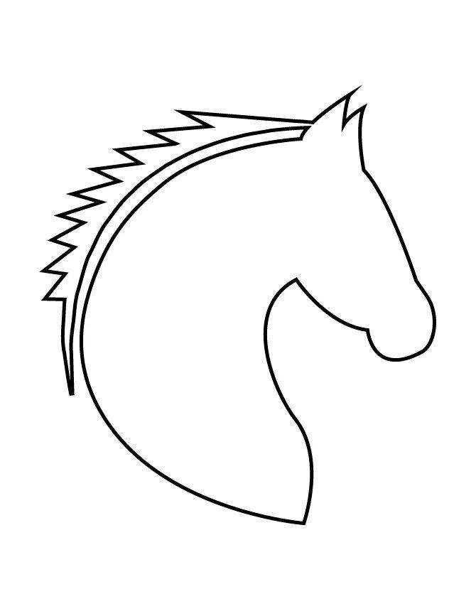 Прославленная раскраска голова лошади