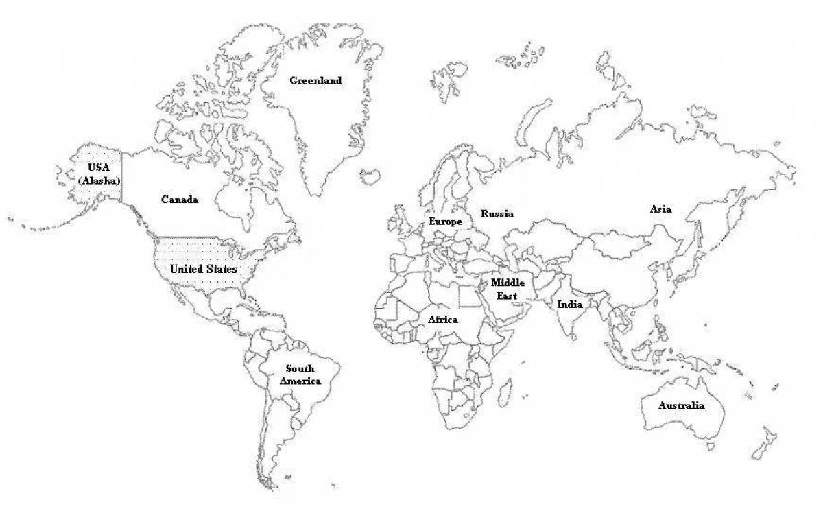 Комплексная раскраска политическая карта мира