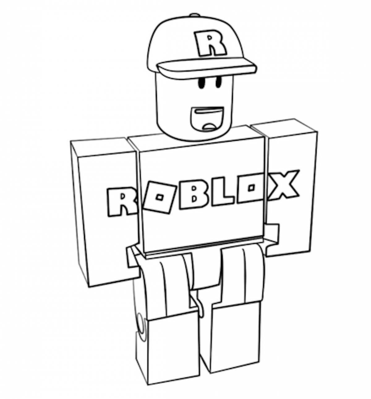 Раскраска причудливые персонажи roblox
