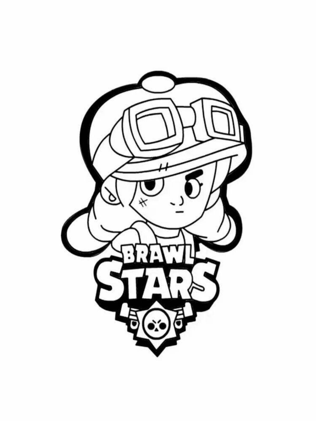 Блестящий логотип bravo stars раскраска