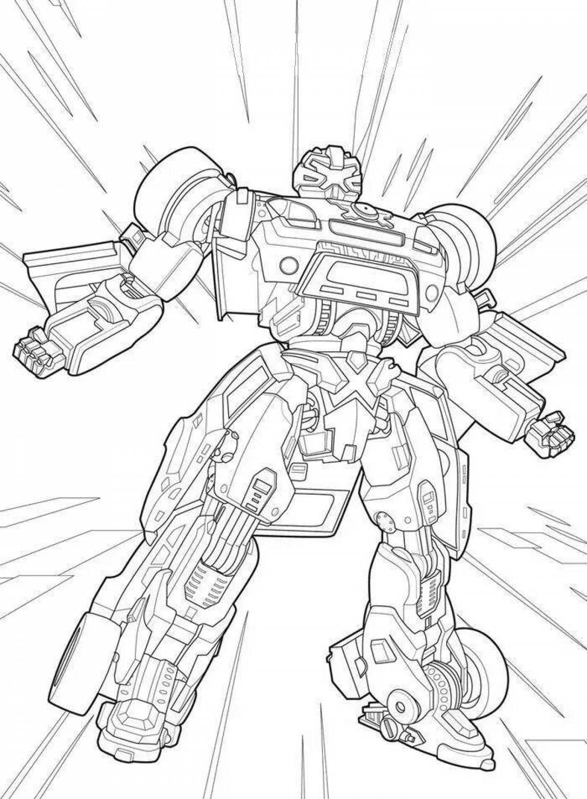 Color-magical tobot x coloring page