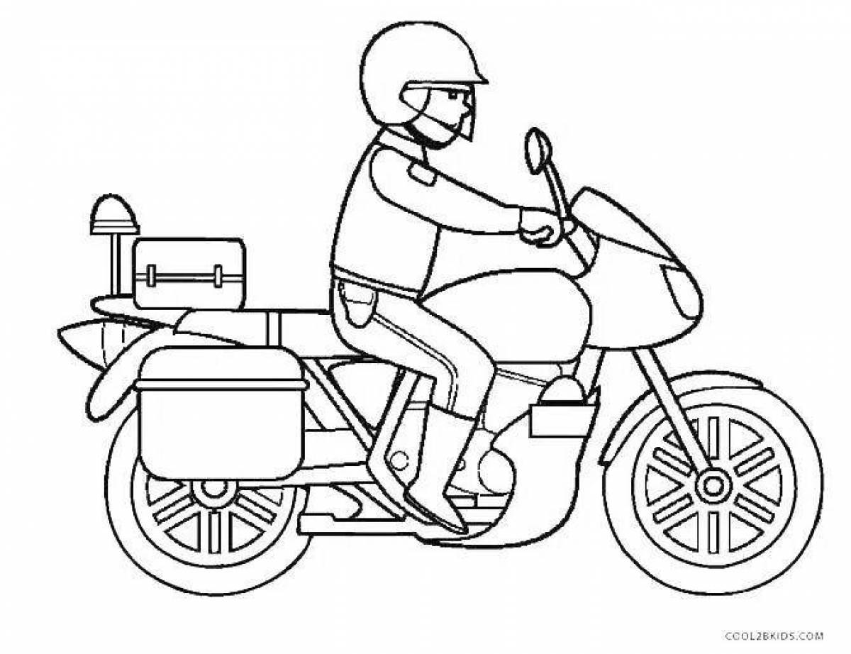 Мотоцикл полицейский #1