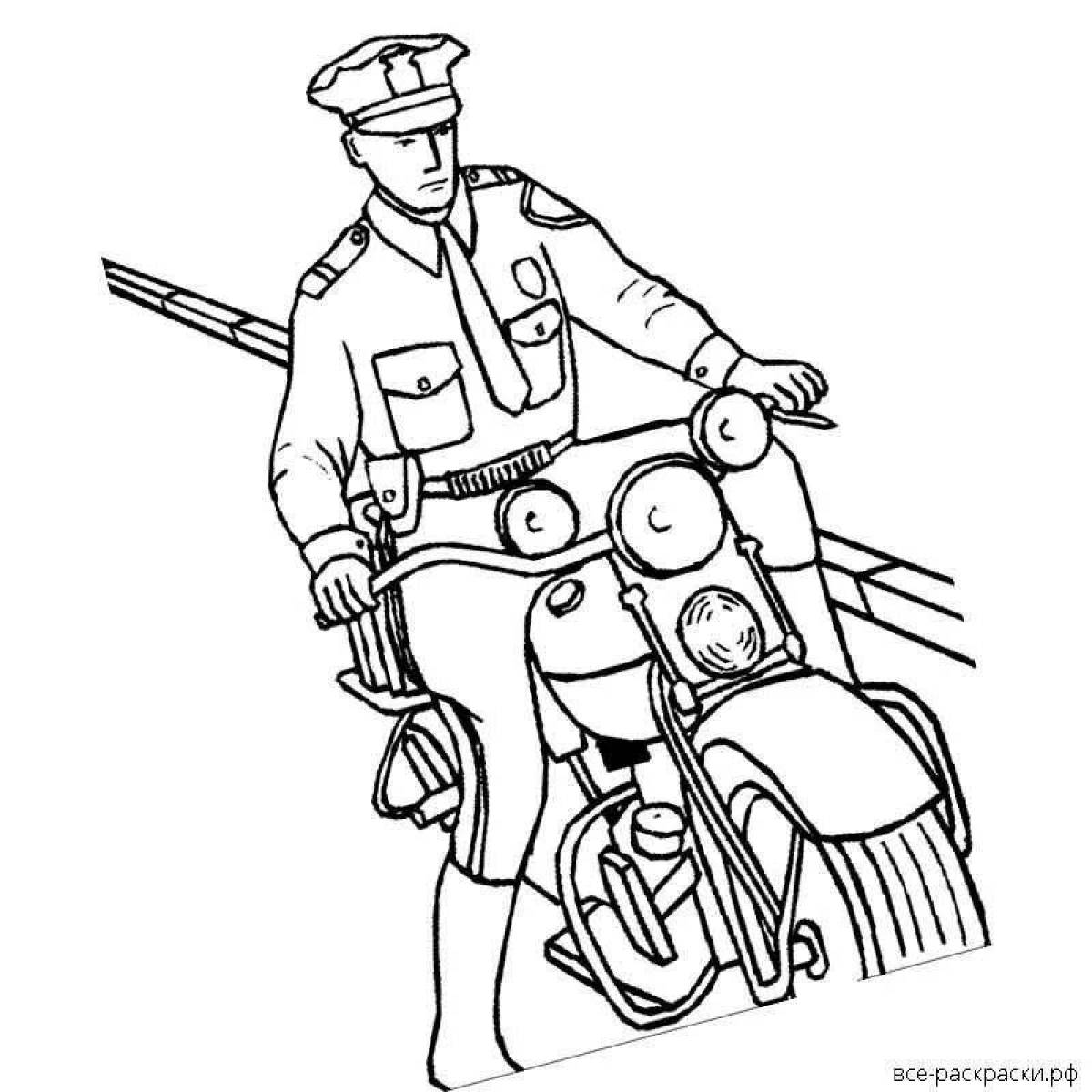 Мотоцикл полицейский #3