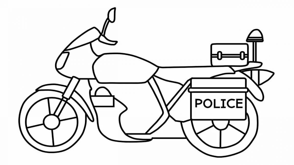 Мотоцикл полицейский #4