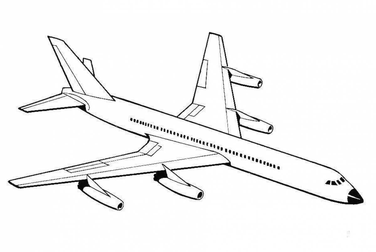 Креативный рисунок самолета