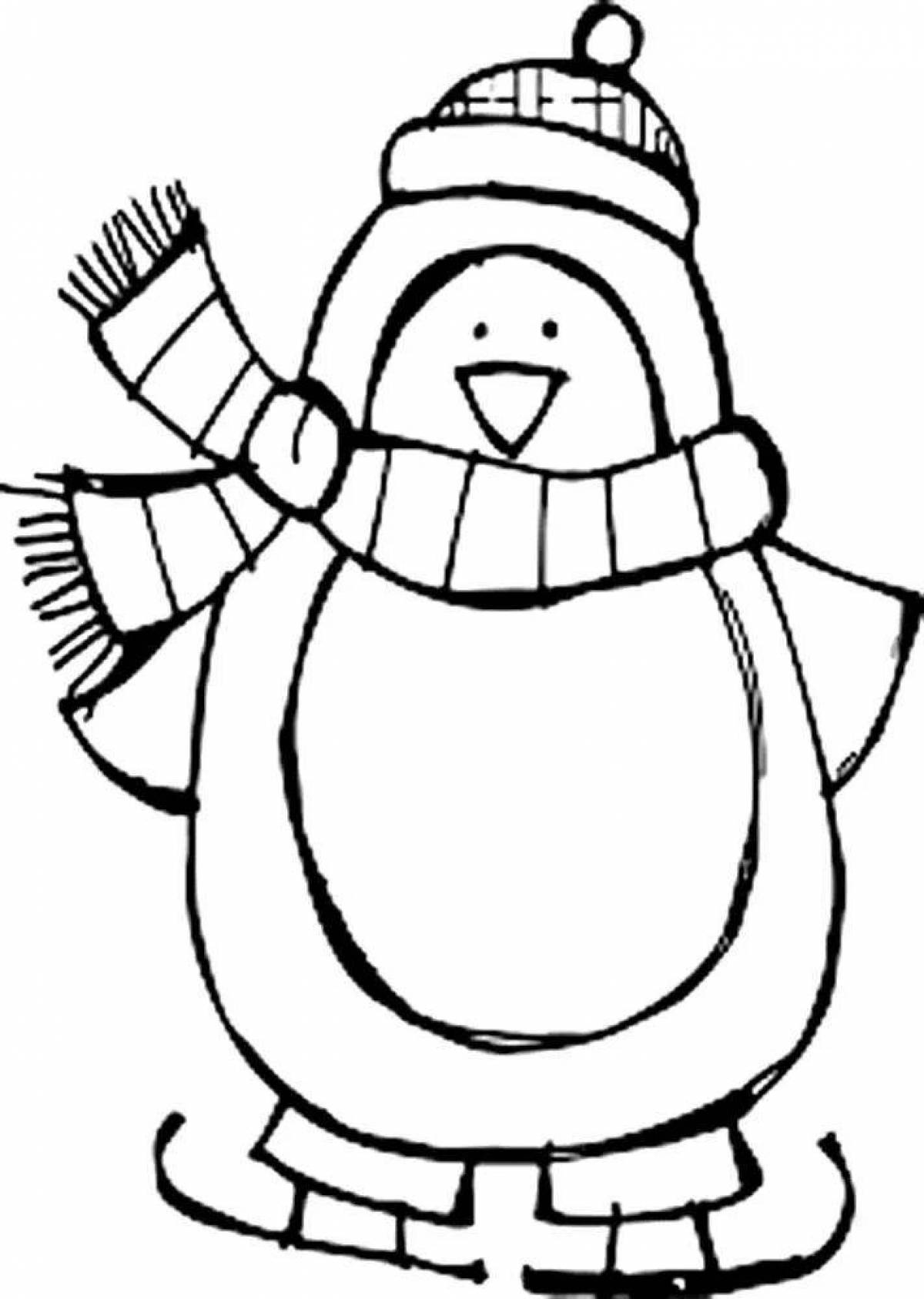 Снеговики в шапочках и шарфиках #1