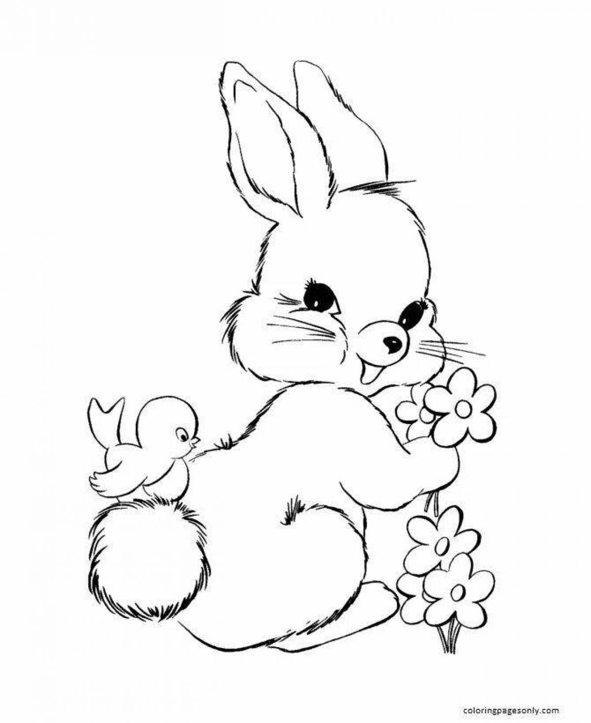 Причудливый рисунок кролика
