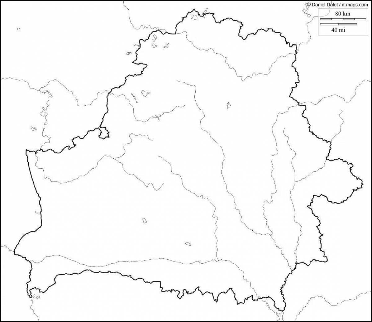 Очаровательная карта беларуси