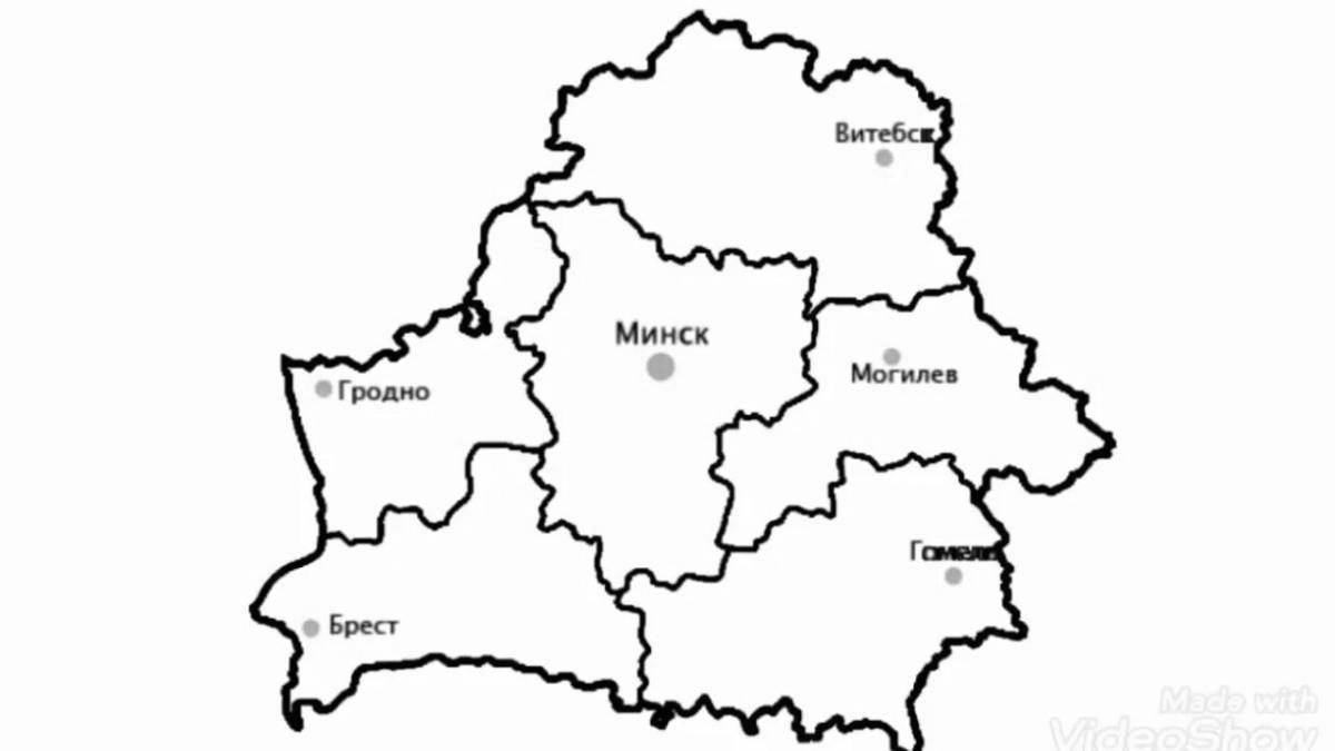 Карта беларуси #3