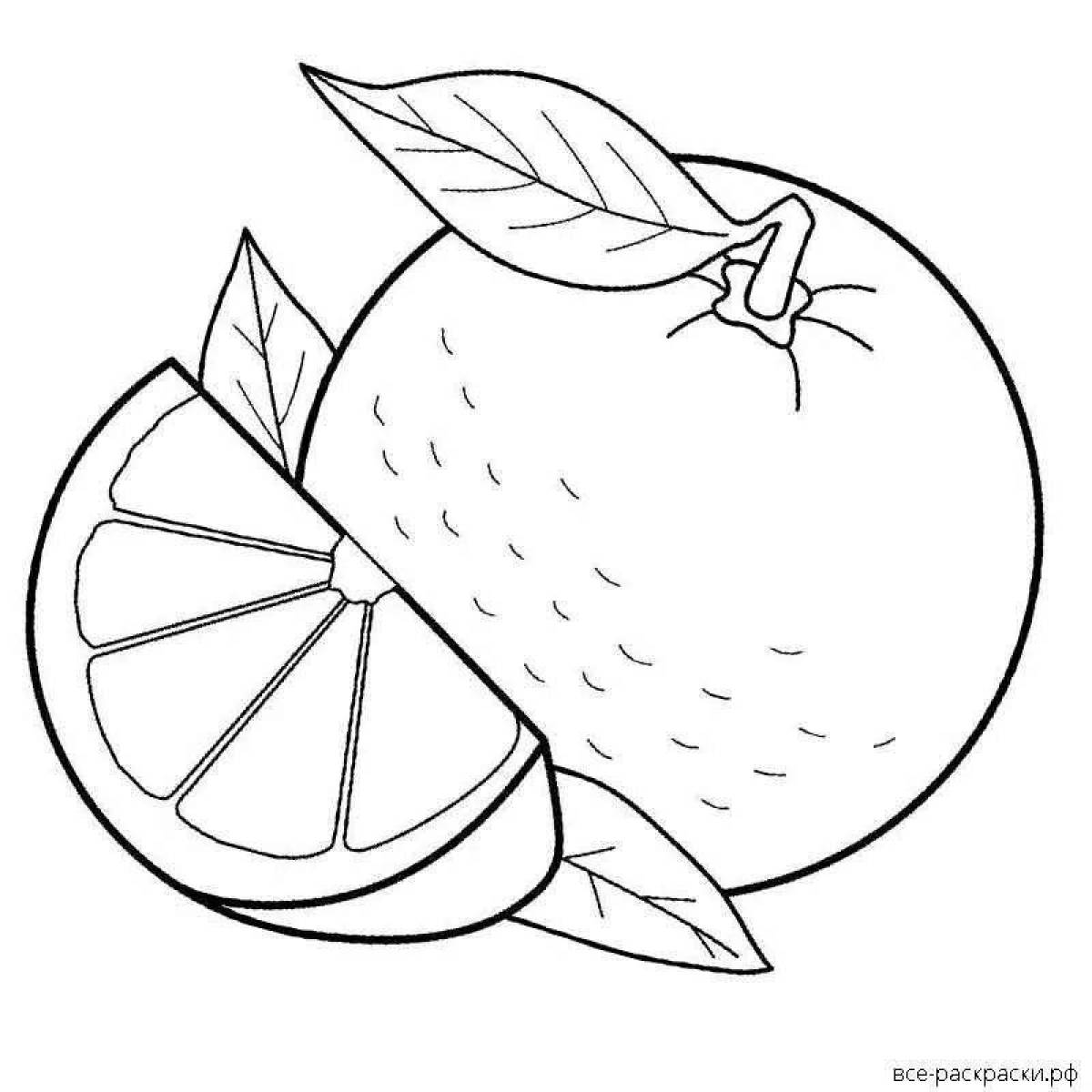 Раскраска мистический грейпфрут