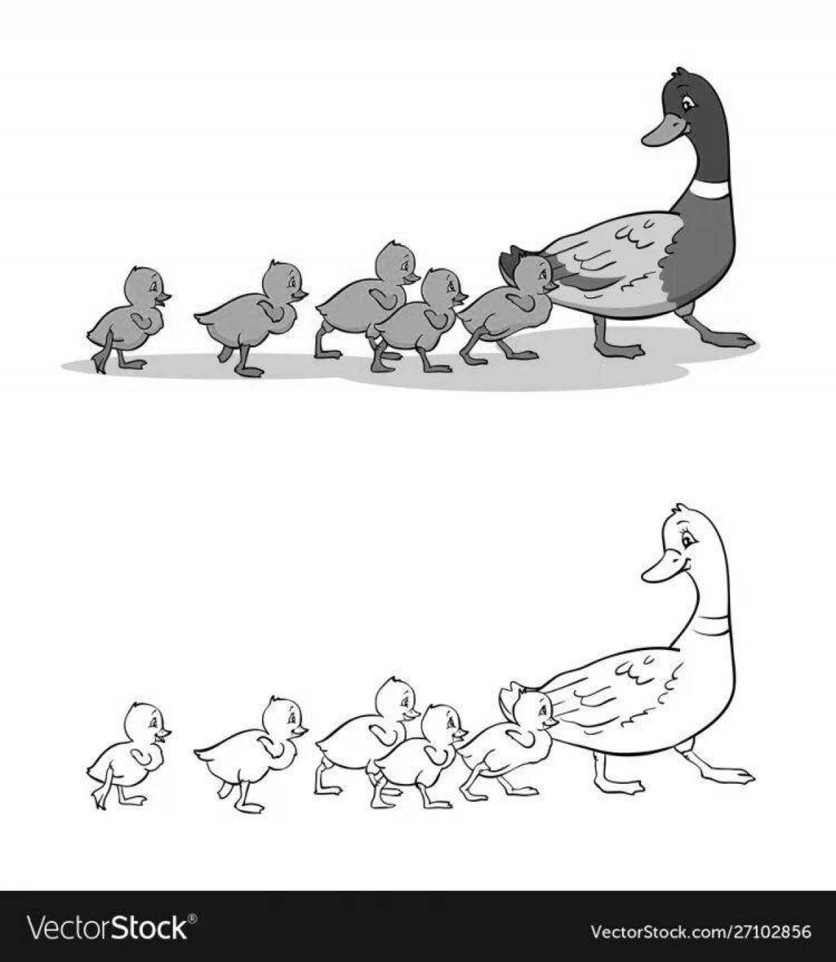 Как нарисовать утенка
