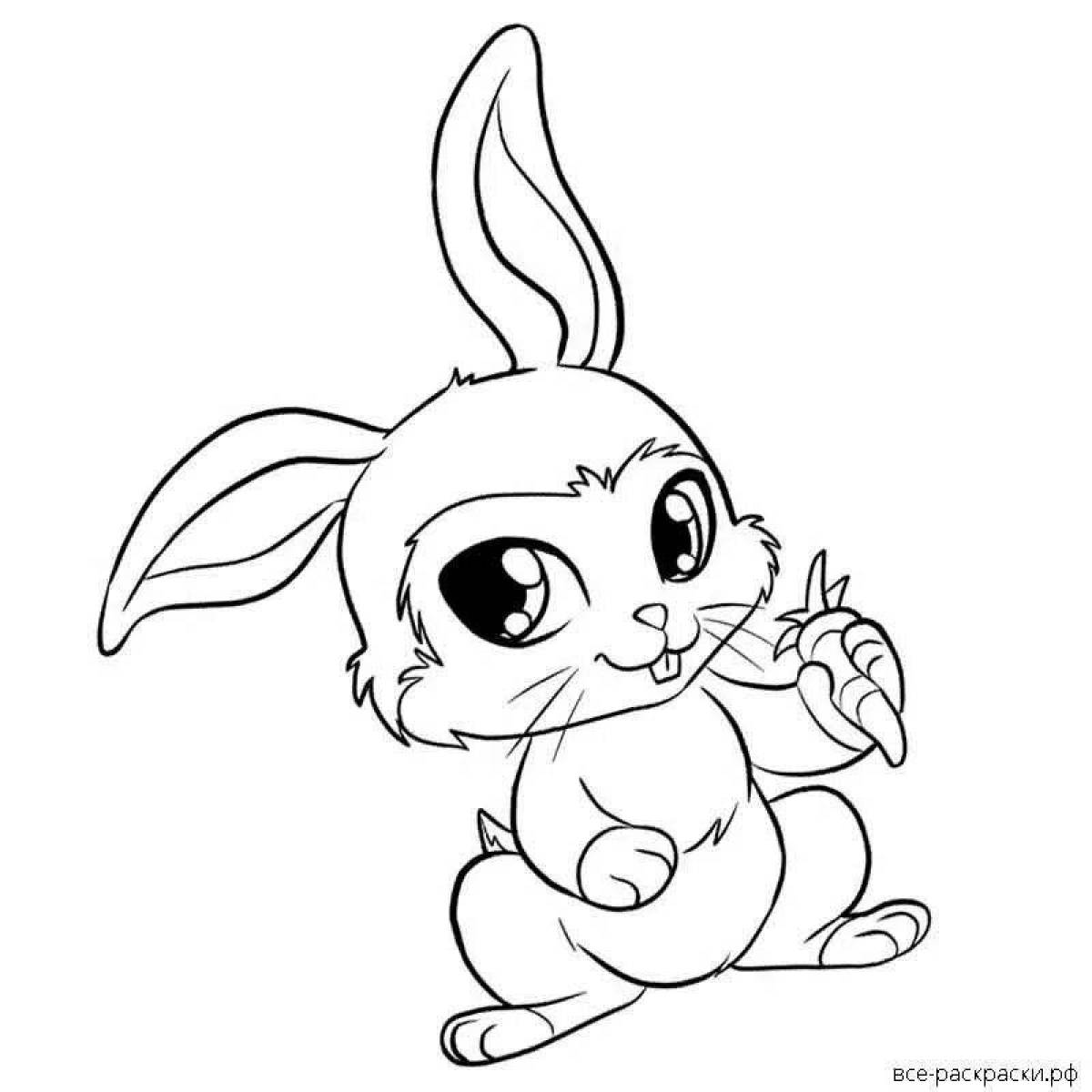 Живая страница раскраски buffy bunny