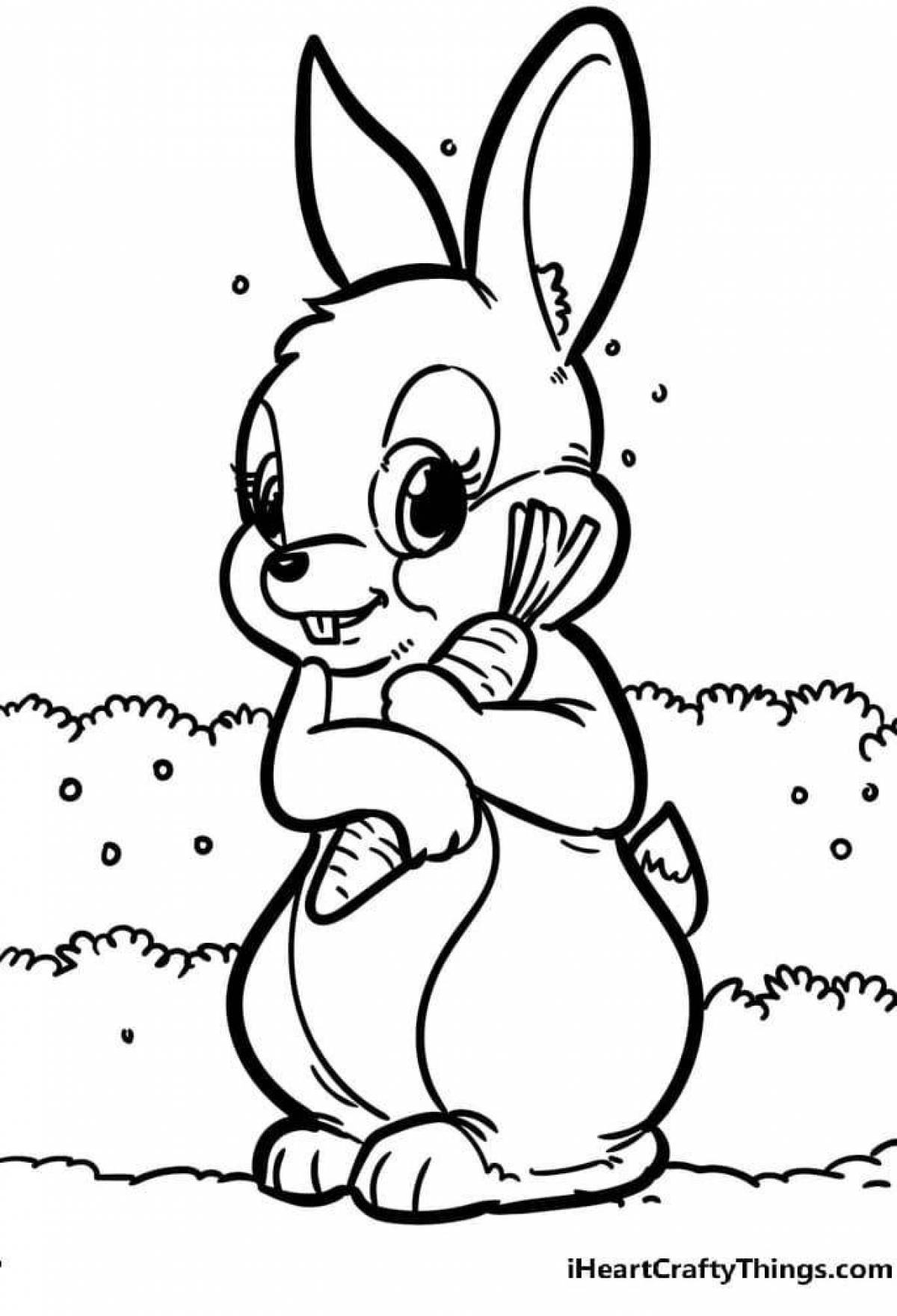 Восхитительная страница раскраски buffy bunny