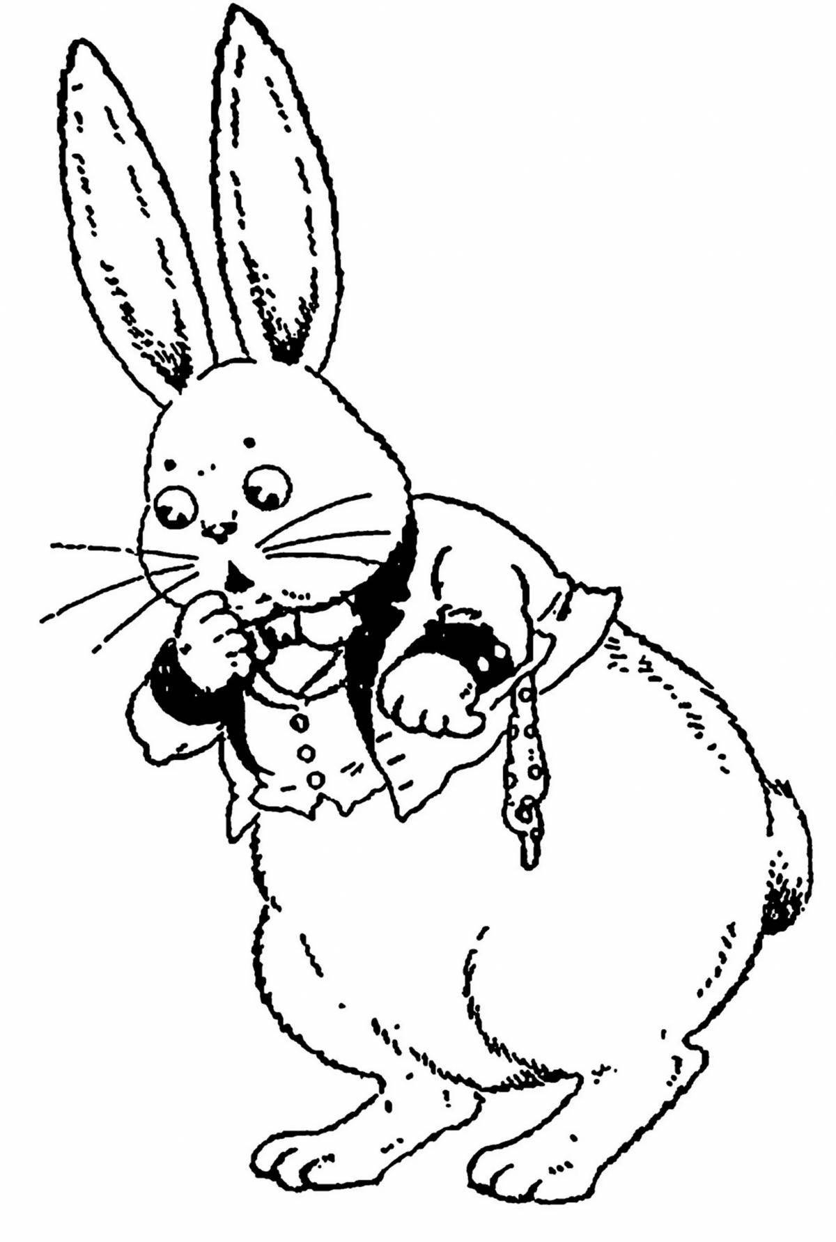 Потрясающая страница раскраски buffy bunny