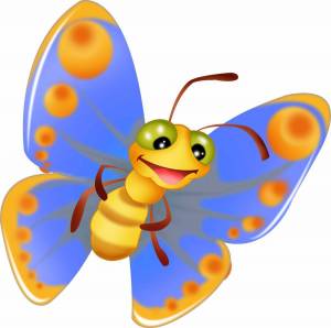 Раскраска бабочка для детей #24 #606