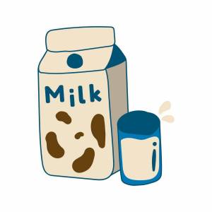 Раскраска молоко для детей #29 #402568