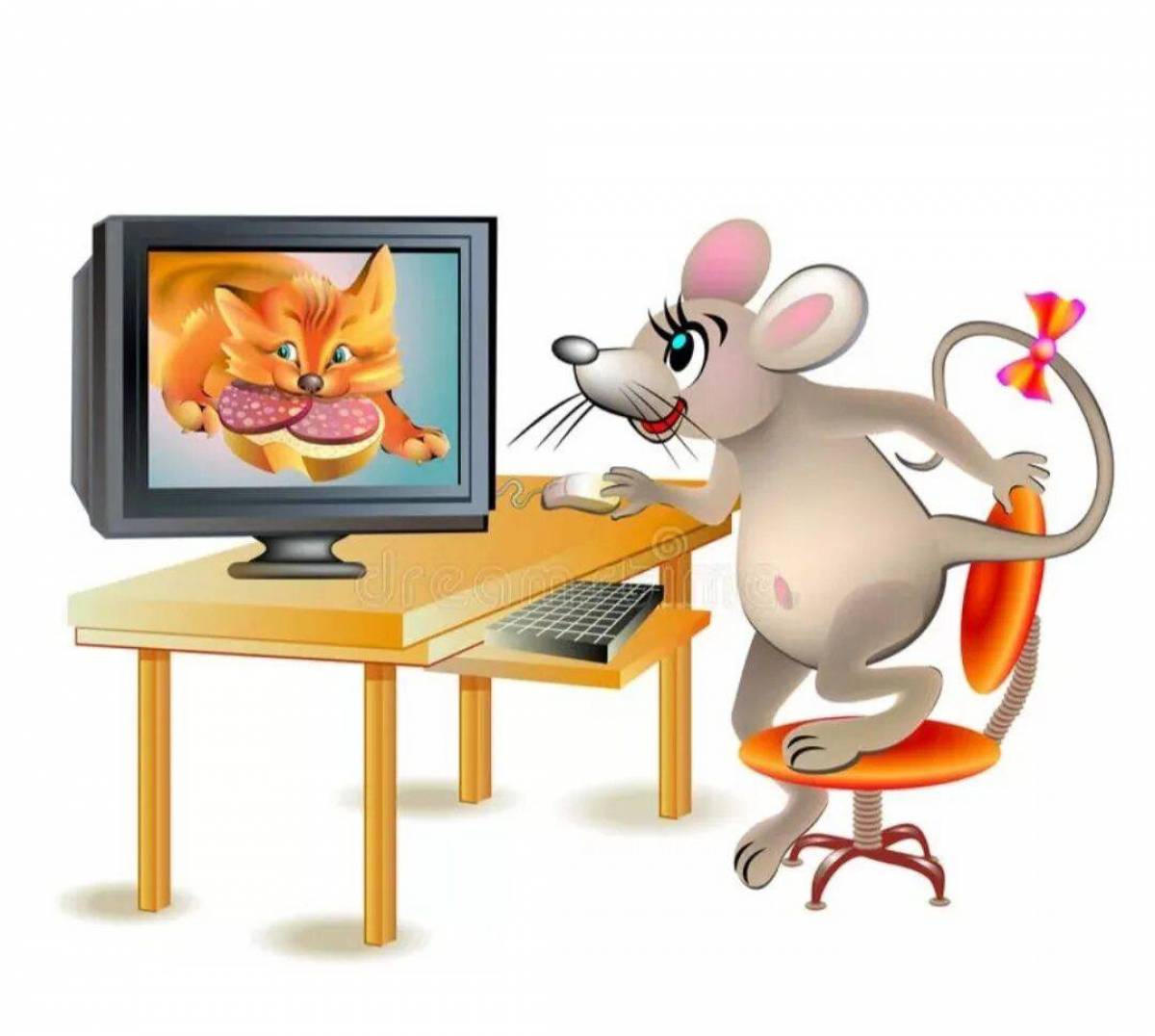 На компьютере для девочек с помощью мышки #21